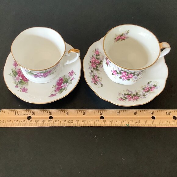 Tea Cup & Saucer Set of two. Fine Bone China Floral Royal Ascot - Picture 3 of 9